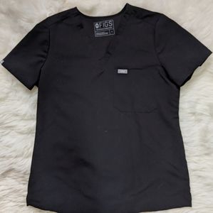 Figs Scrubs Set S Black Catarina Top w Kade Bottom